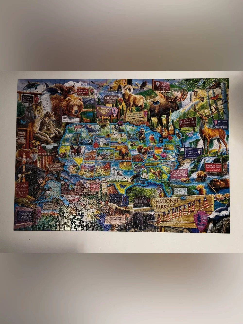 National Parks of America 1000-Piece Jigsaw Puzzle - by MasterPieces